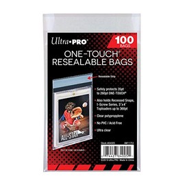 Ultra Pro One-Touch Trading Card Bolsas Protectoras (100 Fundas), Transparentes, 3 x 4 Pulgadas, Polipropileno (PP), 100 Unidades