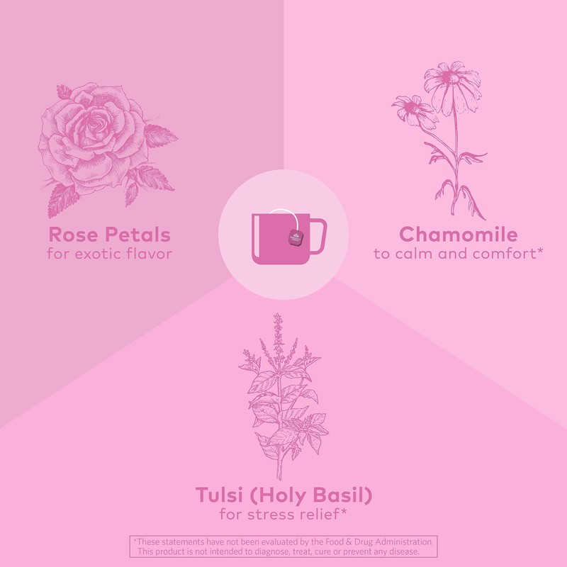 Organic India Tulsi Sweet Rose Herbal Tea - Holy Basil