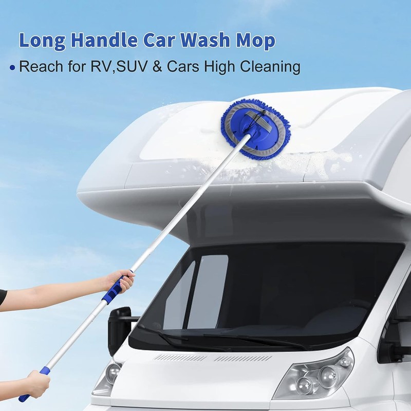 Wontolf 62'' Car Wash Brush with Long Handle, Scratch-Free Soft