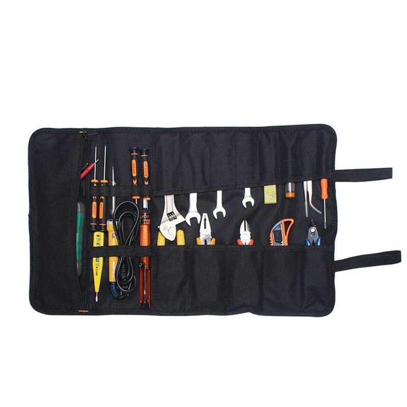 TOOLSTAR Tool Roll Bag, Tool Roll Up Bag 22 Pockets