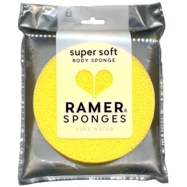 Ramer Bath Sponge - SUPER SOFT BODY SPONGE LARGE (YELLOW)
