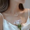 MOUP Freshwater Pearl Short Simple Necklace, Women's, 18K Gold, Popular