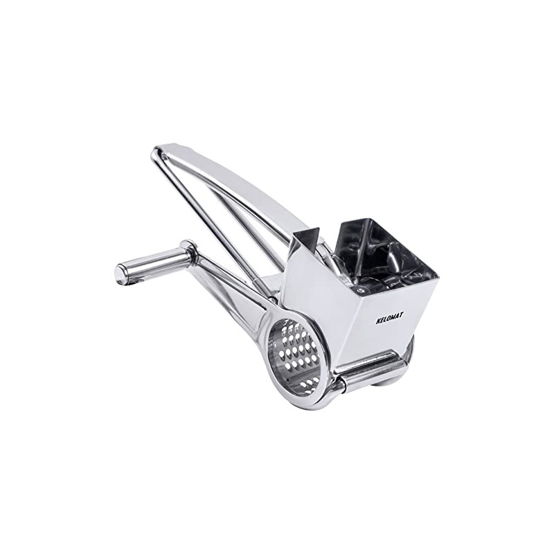 Cheese Grater Stainless Steel with Crank Kelomat