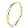 Sz 5.0 Solid 10K Yellow Gold 2MM Round Dome Wedding