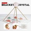 SUJIAMEI Incense Detachable Brass Pyramid Stand with Cotton Grid Cloth｜Crystal