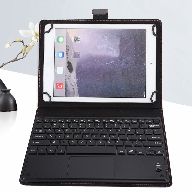 72‑hour Working Bluetooth Touchpad Keyboard with Protective Case for 9‑10.5in
