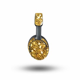 MightySkins Carbon Fiber Skin Compatible with Bose QuietComfort Ultra - Gold Chips | Protective, Durable Textured Carbon Fiber Finish | Easy to Apply