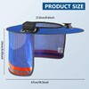 2 Set Hard Hat Sun Shade with Dual Solar Fan,
