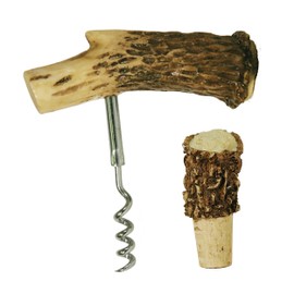 Rivers Edge Deer Antler and Bottle Stopper (Corkscrew)