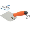 Toolty Stainless Steel Stucco Trowel, Wall Putty Trowel, Plastering Trowel,