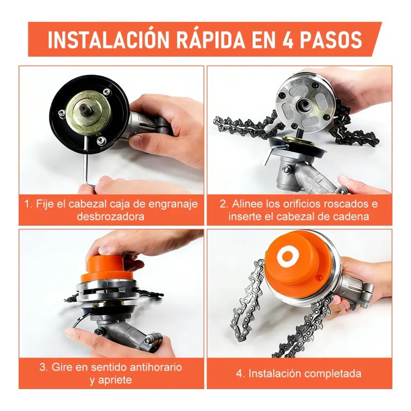 Universal Cabezal Cadena Desbrozadora Desmalezadora Podadora