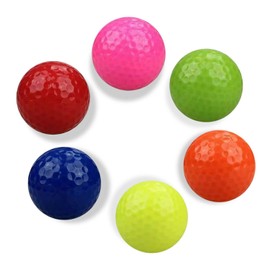 Farbige Golfbälle 8Pack, Übung Mini Golfbälle für Männer, Neuheit Helle Klasse Golfball für Golfer Indoor&Outdoor, Golf Geschenk Set Training Golfbälle