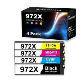 KALOKING 972X Remanufactured Ink Cartridge Combo Pack Replacement for HP 972X 972 X 972A High Yield for PageWide Pro MFP 477dw 477dn 452dw 452dn Printers (4P, Black Cyan Magenta Yellow)