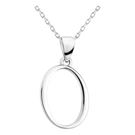 SOFIA MILANI Women's Necklace, 925 Silver, Letter Pendant, Sterling Silver