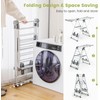 Nightcore Foldable Clothes Drying Rack, 2-Level Large Collapsible Laundry Drying