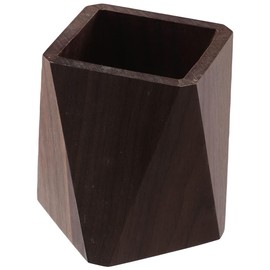 dohobby Black Walnut Wooden Pencil Box Multiple-Use Organizer Funny Pen Holder, for Office, Desk, Home, Bathroom, Bedroom