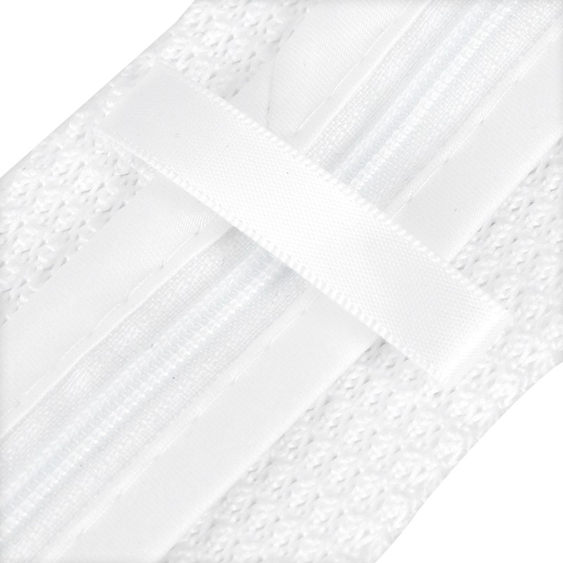 White Polyester Equestrian Necktie Stock Tie Unisex Male Female Horse