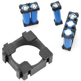 Tyenaza 100 Pcs Soporte Bateria 18650, Soporte de Batería de Iones de Litio de Plástico, Soporte de Batería Cilíndrico para Batería Fija de Bricolaje, para batería de Iones de Litio, Batería Fija DIY