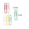 Sunmns 300 Pieces Large Colorful Paper Clips, 2 Inch