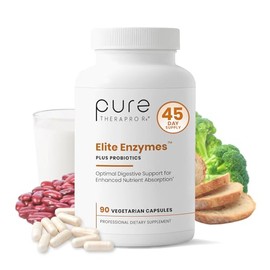 Pure Therapro Rx- Enzimas Elite Suplemento Extra Fuertes de Enzimas Digestivas para Mujeres y Hombres, con Saccharomyces Boul                         