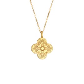 Elli Women's Cross Pendant Ornament Coin Vintage Trend Blogger Necklace in 925 Sterling Silver, Sterling Silver, None