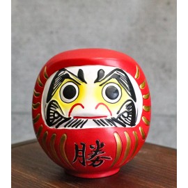 Ebros Japanese Traditional Zen Buddhism Daruma Dharma Doll Resin Figurine 3.75"H