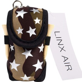 (LINX AIR Golf Ball Pouch) Golf Ball Case, Lightweight (Simple Packaging, Star Pattern/Camo), star/camo, Casual