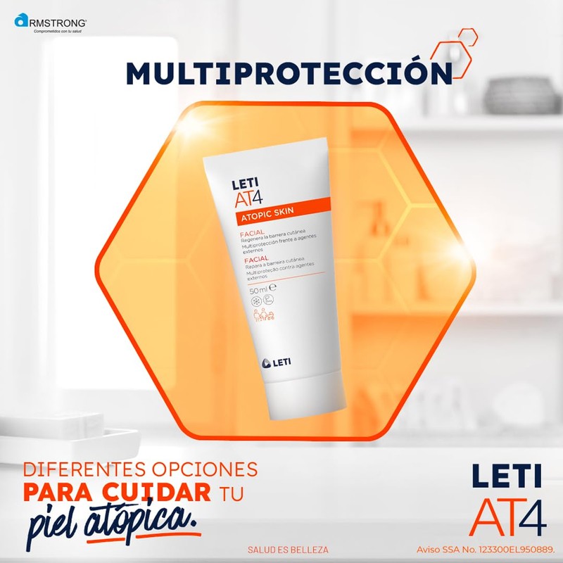 Leti At4 Crema Facial Tubo de 50ml