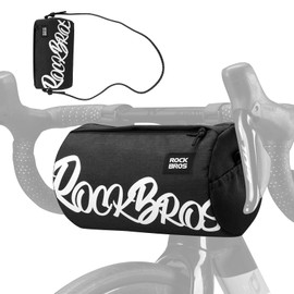 ROCKBROS Handlebar Bag Road Bike Bicycle Handlebar Bag Small with Shoulder Strap for MTB, Gravel, Scooter, Ebike, Available Capacities 2L and 3.6L with 100% Polyester