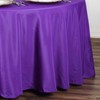 TABLECLOTHSFACTORY 90 Inch Purple Round Tablecloth - Linens Polyester Table