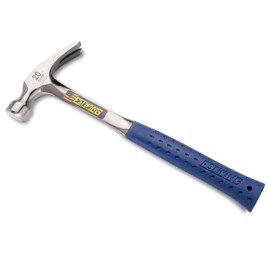 ESTWING Hammer - 20 oz Straight Rip Claw with Smooth Face & Shock Reduction Grip - E3-20S