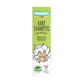 Minoris Baby Hair & Body Shampoo | Organic & Natural Ingredients, Tear Free, Ultra Soft, Dermatologically Tested, Sulphate & Paraben Free, Vegan, pH 5.5, For Newborns, 400 ml