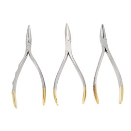 3pcs Dental Residual Teeth Fragments Extraction Pliers Stainless Steel Residual Root Forceps Set