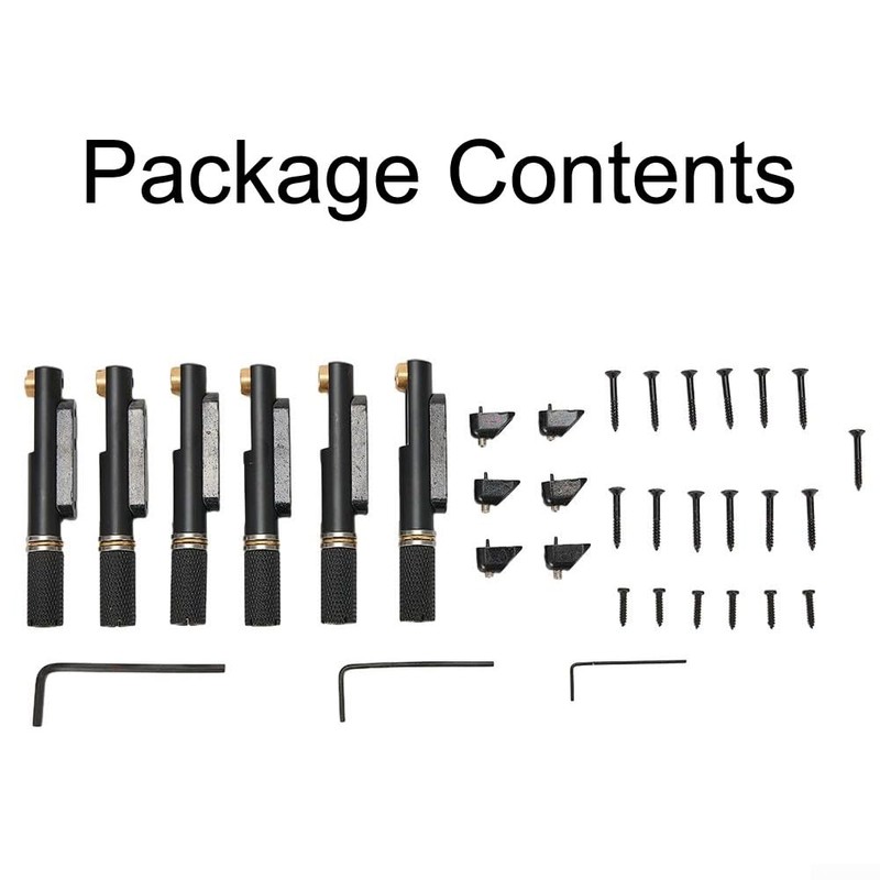 Headless Guitar Bridge, 6 Strings Headless Guitar Bridge Replacement Accessory,