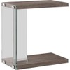 Sleek Accent Table Weathered Grey