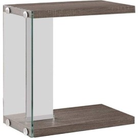 Sleek Accent Table Weathered Grey