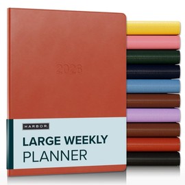 Harbor Large Weekly Planner 2026 - Cambridge Burnt Orange - 9.75x7.5"