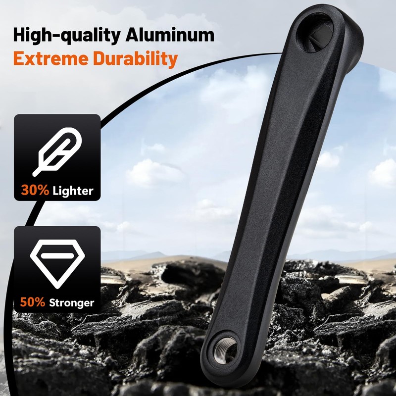 BAFANG E-Bike Crank Arm Aluminium Alloy Left Single Chain Crank