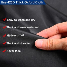 Aebitsry Tire Covers for RV Wheel, (4 Pack) Wheel Covers Waterproof Oxford Sun UV Tires Protector for Trailer, Camper,Universal Fits 24" to 32" Car Tire Diameter (Black, 27"-29")