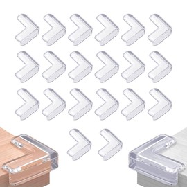 20 Stück Tisch Eckenschutz Baby Kantenschutz Selbstklebend Eckschutzkanten Transparent Tischkantenschutz Ecken Silikon Corner Protection für Verschiedene Möbel Baby Verletzungen zu Schützen