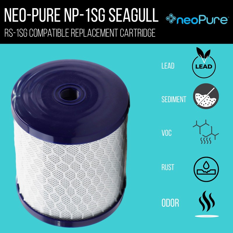 Neo-Pure NP-1SG Sub-Micron Filter Cartridge | Seagull RS-1SG Compatible |