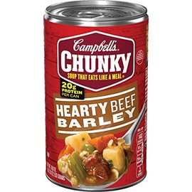 Campbell's Chunky Soup, Hearty Beef Barley Soup, 18.8 Ounce Can