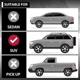 Heavy-Duty SUV Car Cover Waterproof All Weather for Universal SUV, Outdoor Rain Sun Snow UV Protection, Indoor Dust and Scratch Resistant YL (187 * 75 * 69 inch)