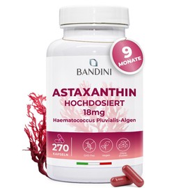 Bandini Pure Astaxanthin 18 mg per capsule, 270 capsules, 9 months supply