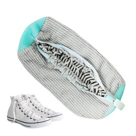 Shoe Wash Bag Washing Machine, Shoe Bag Reusable with 360° Cleaning Lint and Zip, Washing Bag Shoes Laundry Bag Shoe Bag for Washing Machine and Dryer