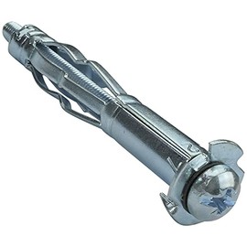 AERZETIX - C49946 - Set of 25 - Expansion Dowels - Cavity Dowels - Diameter 10 x 65 mm - for Hollow Plasterboard - with Screw M5 x 72 mm - for Drywall Fixing