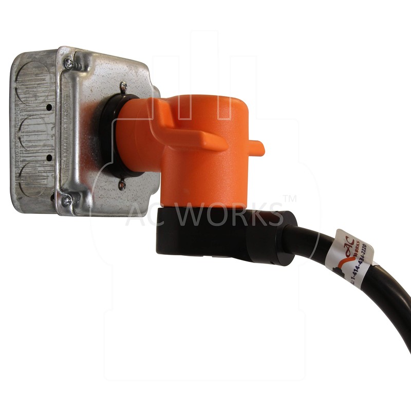 AC WORKS NEMA 14-50P 50Amp 4-Prong Range/ Generator/ EV Plug