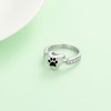 AIWENXI Dog Paws Print Memorial Jewelry Urn Ring for Ashes