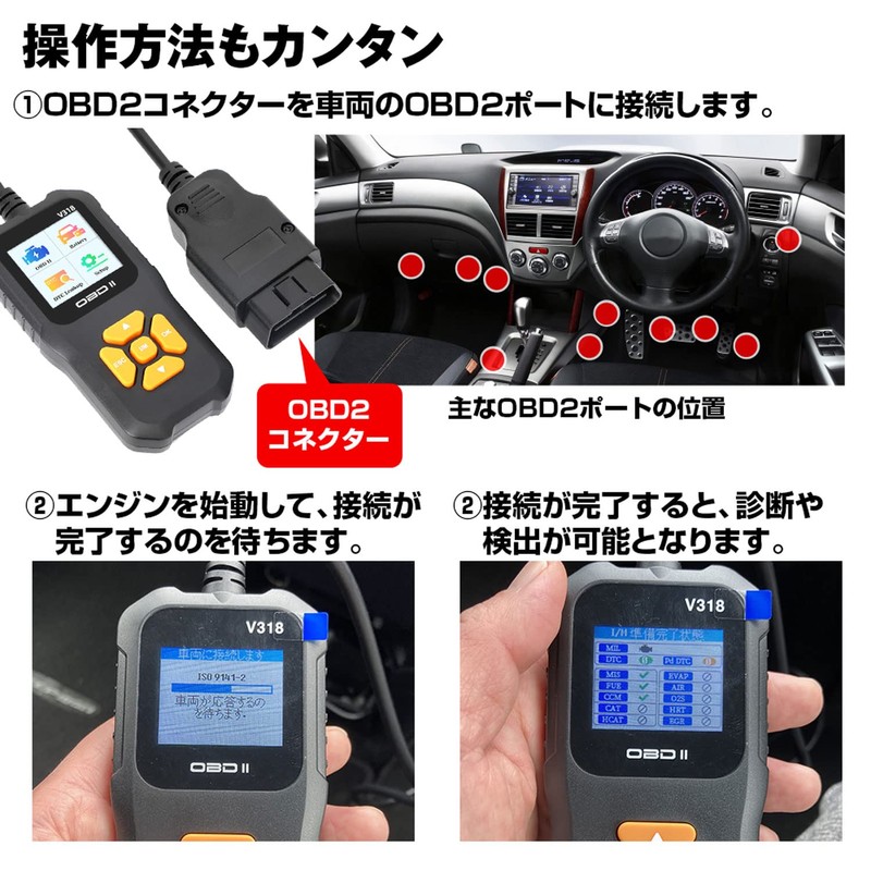 MAXWIN OBD-DIA01 OBD2 Diagnostic Device Vehicle Fault Diagnosis OBD Japanese
