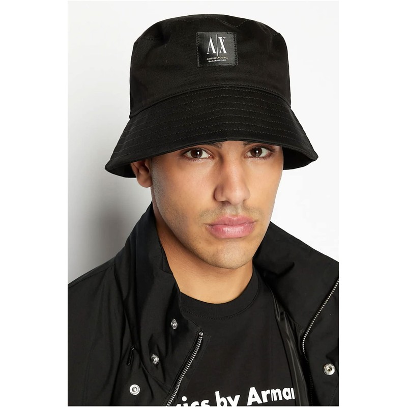 Armani Exchange A|X Basics by Armani - Gorro de cubeta,